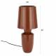 Lampe de Table Classy Terra Zuiver Luminaire d'Ambiance de Table de Chevet en Acier Rouge 20x20x42cm