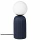 Lampe de Table Dash S Bleu Royal Zuiver Luminaire Tendance en Céramique et Verre Opale 15x15x38cm