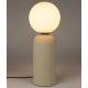 Lampe de Table Dash M Beige Zuiver Luminaire Tendance en Céramique et Verre Opale 20x20x53cm