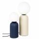 Lampe de Table Dash M Beige Zuiver Luminaire Tendance en Céramique et Verre Opale 20x20x53cm