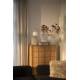 Lampe de Table Dash M Beige Zuiver Luminaire Tendance en Céramique et Verre Opale 20x20x53cm