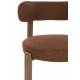 Lot de 2 Chaises de Table Robyn Woody Assises d’Intérieur Tissu et Acier Sièges Rétro Design Seventies 48x52x74cm