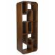Etagère Seven Zuiver Bibliothèque en Placage Noyer Support de Présentation de Design 35x60x160cm