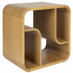 Etagère Seven S Zuiver Bibliothèque en Chêne Clair Support de Présentation de Design 40x60x60cm