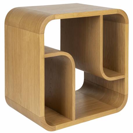 Etagère Seven S Zuiver Bibliothèque en Chêne Clair Support de Présentation de Design 40x60x60cm
