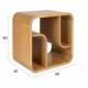 Etagère Seven S Zuiver Bibliothèque en Chêne Clair Support de Présentation de Design 40x60x60cm