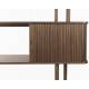 Bibliothèque Barbier Noyer Zuiver Etagère Design Meuble de Rangement 35x160x195cm