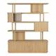 Bibliothèque Barbier Naturel Zuiver Etagère Design Meuble de Rangement 35x160x195cm