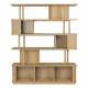 Bibliothèque Barbier Naturel Zuiver Etagère Design Meuble de Rangement 35x160x195cm