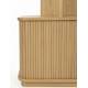 Bibliothèque Barbier Naturel Zuiver Etagère Design Meuble de Rangement 35x160x195cm
