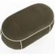 Banc Marina M Woody Assise d'Appoint en Tissu Vert et Blanc Bout de Lit 45,5x49x77,5cm