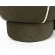 Banc Marina M Woody Assise d'Appoint en Tissu Vert et Blanc Bout de Lit 45,5x49x77,5cm