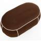 Banc Marina M Woody Assise d'Appoint en Tissu Rouge et Blanc Bout de Lit 45,5x49x77,5cm