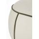 Banc Marina L Woody Assise d'Appoint en Tissu Blanc et Vert Bout de Lit 44x47x121cm