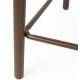 Lot de 2 Chaises de Comptoir Lee Woody Duo d'Assises Hautes en Acier et Tissu Beige Sièges de Cuisine 43,5x52,5x89,5cm