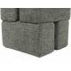 Pouf Staple Woody Tabouret Design en Bois et Tissu Vert Chiné Assise d'Appoint Cubique 40x40x45cm