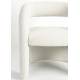 Fauteuil Nova Woody Assise de Salon en Bois et Assise Crème Sofa 1 Place Design 66x69x72cm