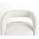 Fauteuil Nova Woody Assise de Salon en Bois et Assise Crème Sofa 1 Place Design 66x69x72cm
