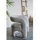 Fauteuil Nova Woody Assise de Salon en Bois et Assise Crème Sofa 1 Place Design 66x69x72cm