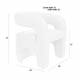 Fauteuil Nova Woody Assise de Salon en Bois et Assise Crème Sofa 1 Place Design 66x69x72cm