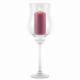 Grand Photophore Bougeoir Porte Bougie Vase Porte Fleurs Plantes en Verre Blanc 18x18x50cm