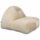 Fauteuil Tombag Dutchbone Assise Moelleuse en Velours Beige Sofa Rétro 78x99x120cm