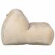 Fauteuil Tombag Dutchbone Assise Moelleuse en Velours Beige Sofa Rétro 78x99x120cm