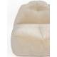 Fauteuil Tombag Dutchbone Assise Moelleuse en Velours Beige Sofa Rétro 78x99x120cm