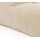 Fauteuil Tombag Dutchbone Assise Moelleuse en Velours Beige Sofa Rétro 78x99x120cm