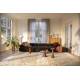 Canapé Rembrandt Zuiver Méridienne Droite Sofa Modulaire en Pin et Tissu Brun Assises Contemporaines 68x97x402cm