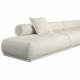 Canapé Rembrandt Zuiver Méridienne Droite Sofa Modulaire en Pin et Tissu Beige Assises Contemporaines 68x97x402cm