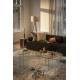 Canapé Rembrandt 3 Places Zuiver Sofa Modulaire en Pin et Tissu Brun Assises Contemporaines 68x97x316cm