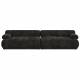 Canapé Rembrandt 3 Places Zuiver Sofa Modulaire en Pin et Tissu Brun Assises Contemporaines 68x97x316cm