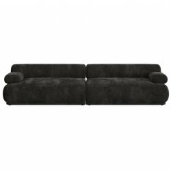 Canapé Rembrandt 3 Places Zuiver Sofa Modulaire en Pin et Tissu Brun Assises Contemporaines 68x97x316cm