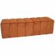 Banc Melvin GM Athezza Banquette Velours Côtelé Fox Bout de Lit Seventies 42x42x139cm