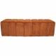 Banc Melvin GM Athezza Banquette Velours Côtelé Fox Bout de Lit Seventies 42x42x139cm