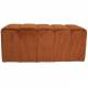 Banc Melvin Athezza Banquette Velours Côtelé Fox Bout de Lit Seventies 42x42x98cm