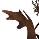 Dent de Lion GM en Acier Oxydé Pièce Sculpturale Fleur de Pissenlit sur Socle 50x75x135cm