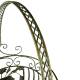 Grande Jardinière Façon Panier Pot de Fleur Bac de Plantation en Acier Vert 25x25x36,5cm