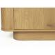 Buffet Bas Almira Woody Bois Finition Naturel et Pierre Frittée Meuble de Rangement 4 Portes Bahut 40x75x180cm
