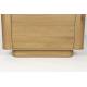 Commode Almira Woody Meuble Bois Finition Naturel et Pierre Frittée Cabinet de Rangement 3 Tiroirs 40x80x90cm
