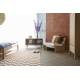 Buffet Bas Rise Zuiver Meuble TV Bois et Vitre Bahut de Rangement 2 Espaces 40x55x100cm
