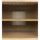Grand Buffet Bas Rise Zuiver Meuble TV Bois et Vitre Bahut de Rangement 6 Espaces 40x55x180cm