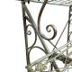 Escabeau en Acier Patinée Vert Porte-plantes Support 3 Niveaux Mobilier de Jardin Décoratif 61x82x90cm