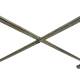 Escabeau en Acier Patinée Vert Porte-plantes Support 3 Niveaux Mobilier de Jardin Décoratif 61x82x90cm