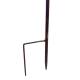 Superbe Pluviomètre à Piquer Tuteur Plante Décoration de Jardin Motif Corbeaux en Fer Patiné et Tube en Verre 23x29x130cm
