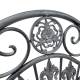 Salon de Jardin Gaspard Ensemble Table et 2 Chaises en Acier Gris Mobilier de Jardin