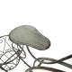Vélo Décoratif en Acier Vert Porte-Plantes Support à Compositions Décoration de Jardin 21x54x67cm