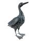 Canard Peter Sculpture de Jardin en Acier Couleur Vert de Gris Décoration de Jardin 16x32x45cm