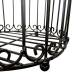 Cage Décorative PM Volière Décorative en Acier Patiné Marron Décoration de Jardin 23x23x48cm